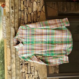 Ralph Lauren Men’s slim fit Long Sleeve Button Down Plaid Shirt